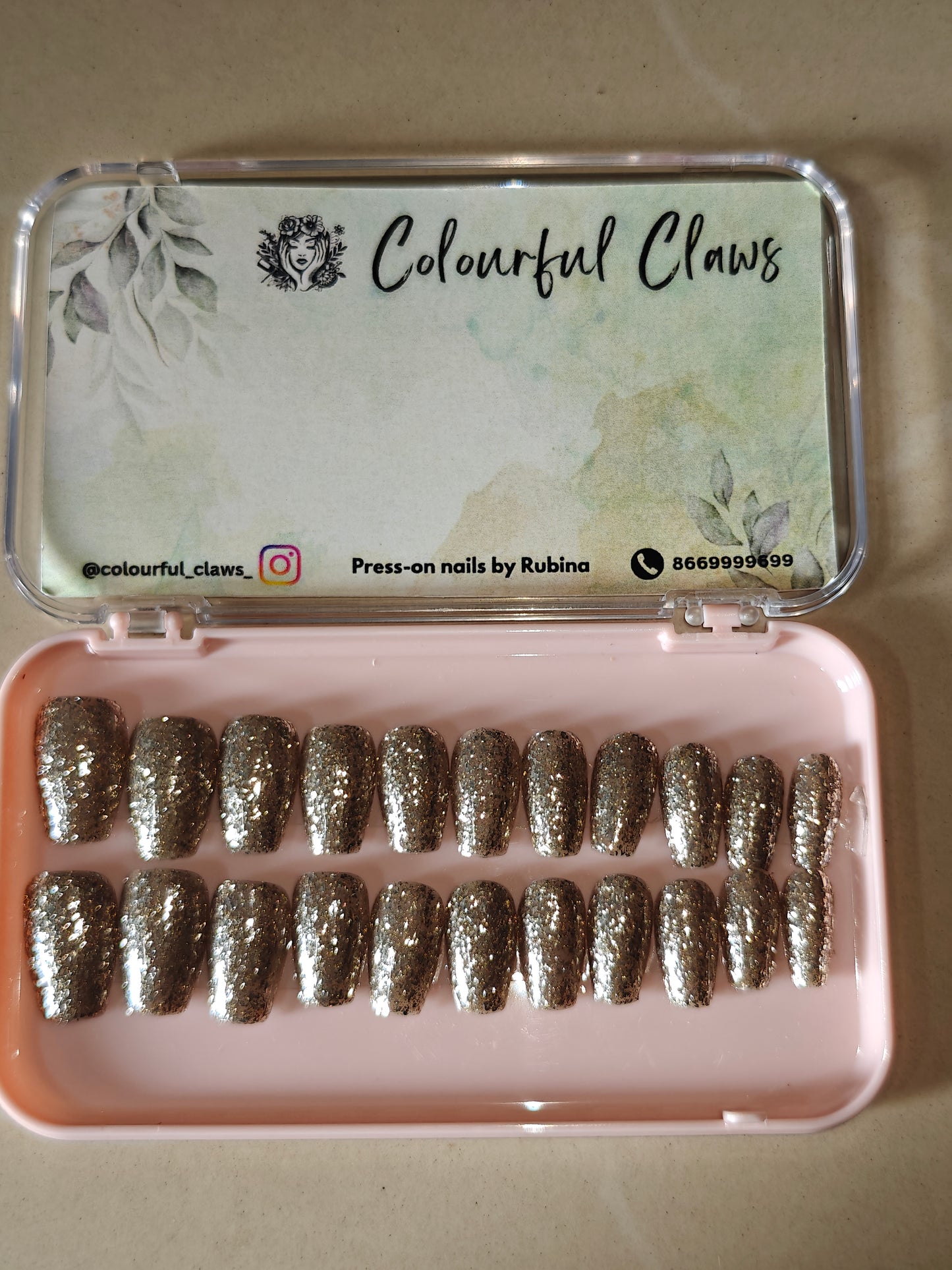 Coffin Solid Copper Glitter