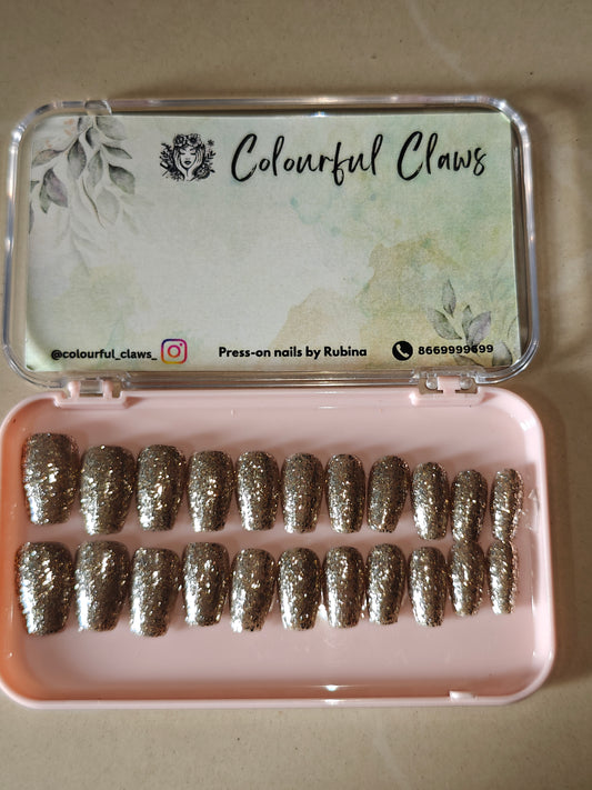 Coffin Solid Copper Glitter