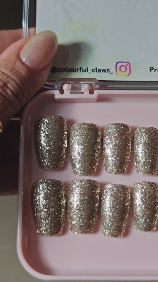 Coffin Solid Copper Glitter